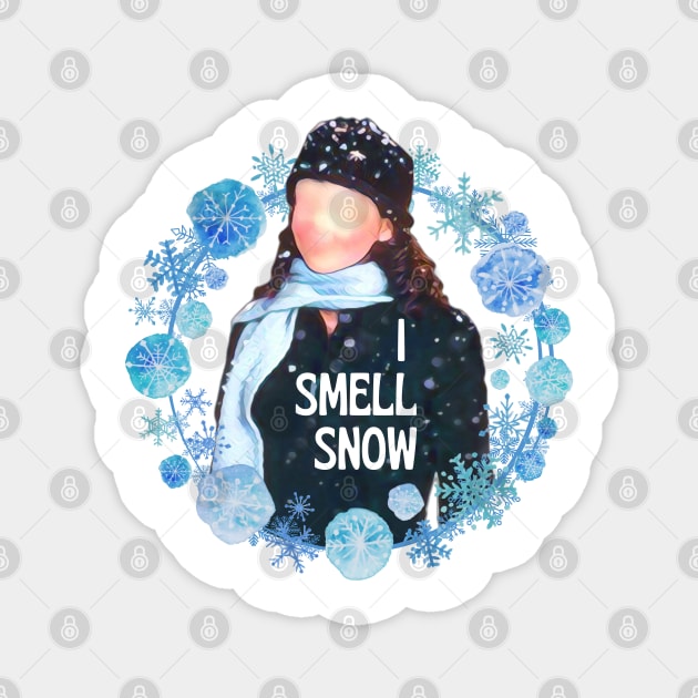 I Smell Snow - White - Gilmore Magnet by Fenay-Designs