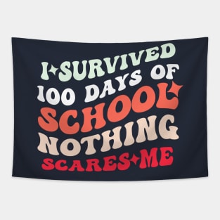 I Survived 100 Days Of School Tapestry