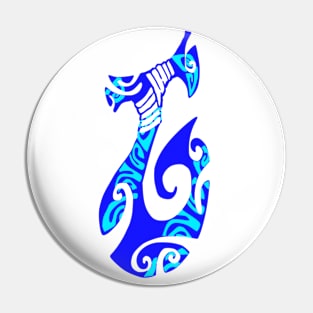 MATAU - Blue (Fish hook) Pin