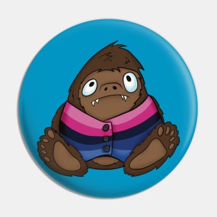 Pride Bigfoot Omnisexual Vest Pin