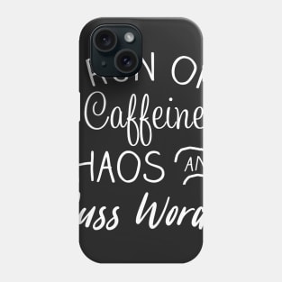 caffeine and chaos Phone Case