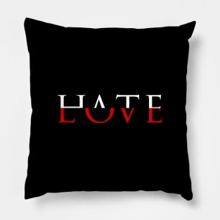 Love Hate Aesthetic Pillow