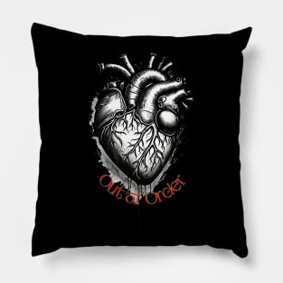 Heart Out of Order Pillow