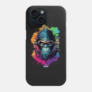 Anime Cyber Ape (Sci-Fi Ape Vintage Retro Future Design Cyberpunk Space Ape) Phone Case