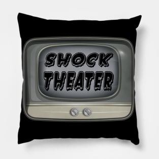 Shock Theater Vintage Television Pillow