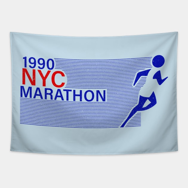 NYC Marathon 1990 Tapestry by LocalZonly