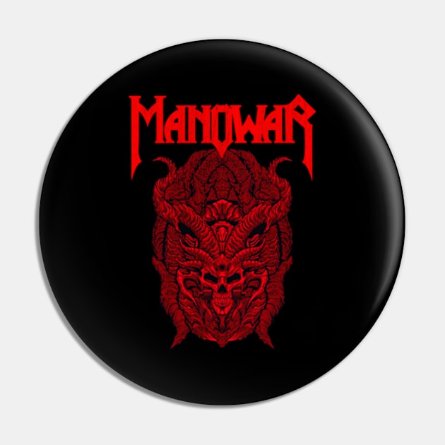 Manowar"Warriors of the World United" Pin by Rooscsbresundae