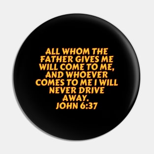 Bible Verse John 6:37 Pin