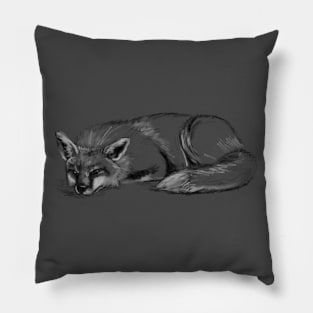 fox sketch Pillow