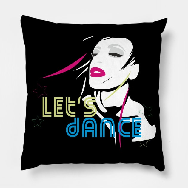Dancing Girl Pillow by ilhnklv