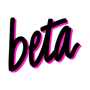 Greek Alphabet: beta (black-pink) T-Shirt