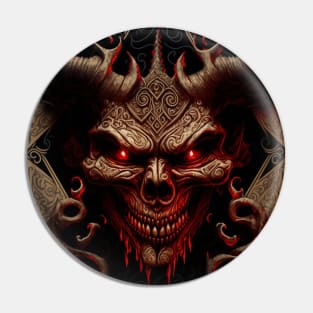 Demon face Pin