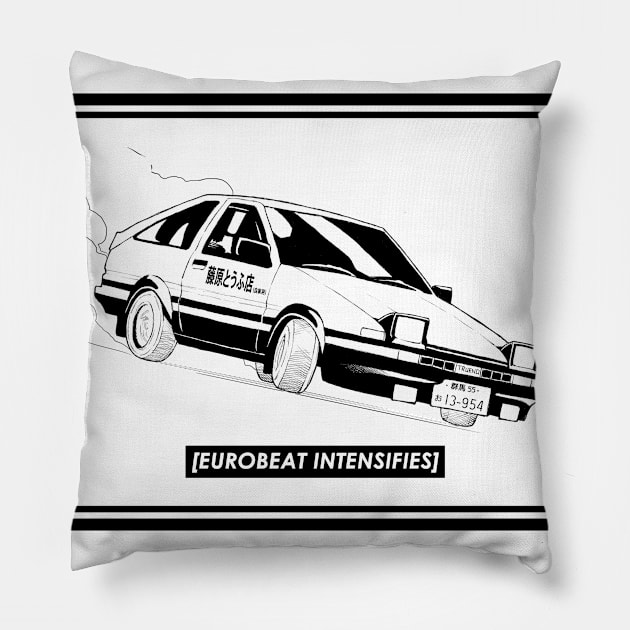 Eurobeat Intensifies Pillow by bakayaro