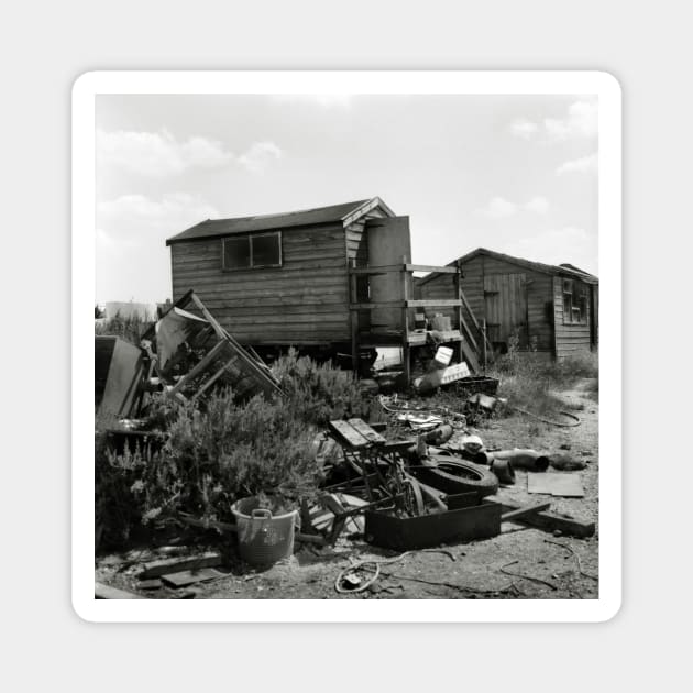 Fishing Shed at Brancaster Staithe, Norfolk, UK Magnet by richflintphoto