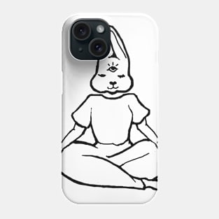 Meditating Bunny Phone Case