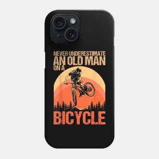 Never Underestimate An Old Guy With A Bicycle Phone Case