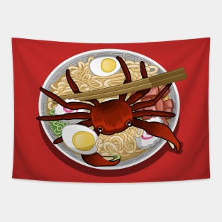 Crab ramen Tapestry