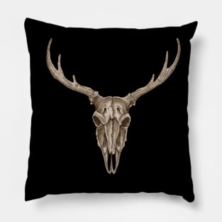 Deer skull 2 Pillow