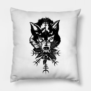 Wolf Head Pillow