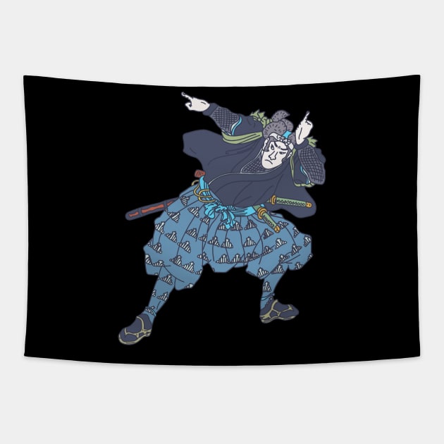 Miyamoto Musashi - Japanese Swordsman - Japan Artstyle Tapestry by DeWinnes