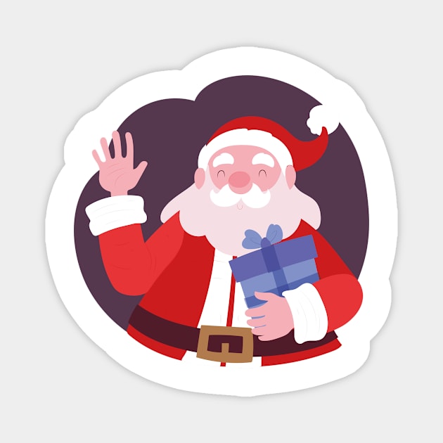 hy santa Magnet by peyek saputra