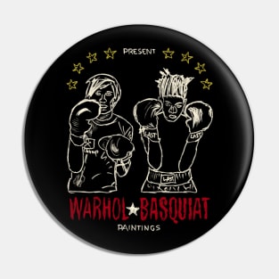 Boxing Warhol Vs Basquiat Pin