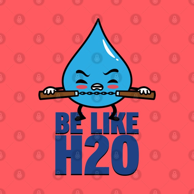 Funny Cute Kawaii Martial Arts Be like Water Retro Quote Meme by BoggsNicolas