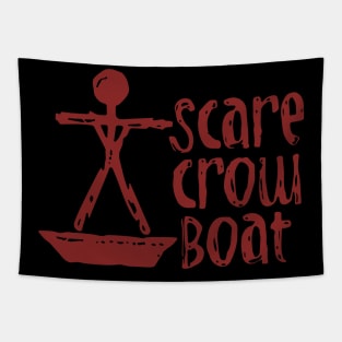 Scarecrow Boat Tapestry