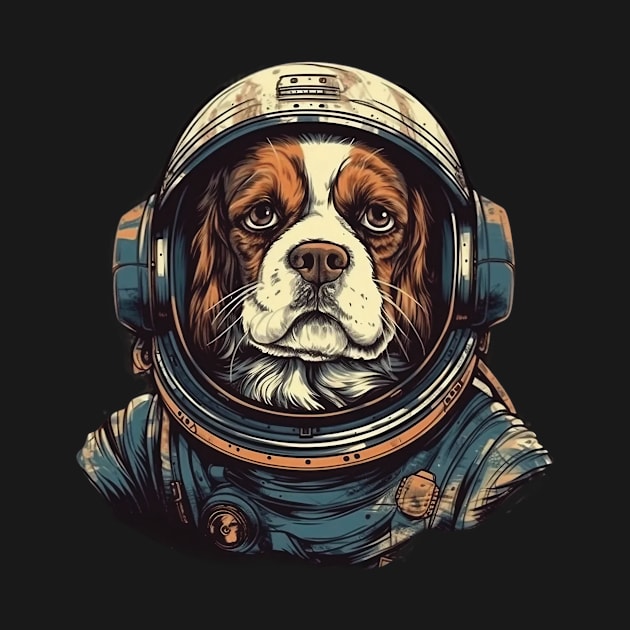 Dog in a spacesuit by GreenMary Design