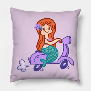 Scooter Mermaid Pillow