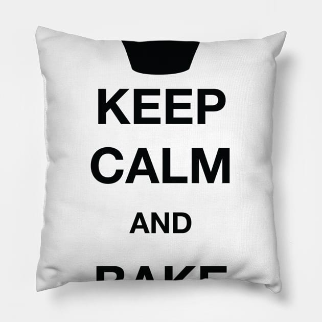 Keep Calm and Bake Cupcakes Pillow by One2shree