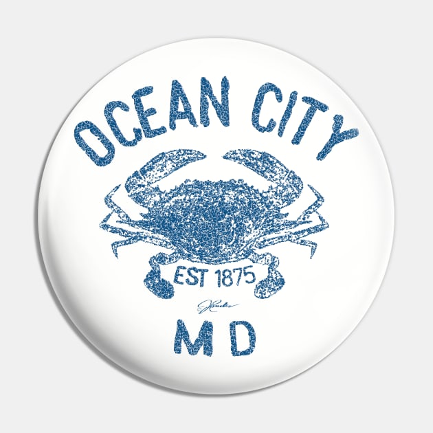 Ocean City, Maryland, Chesapeake Blue Crab Pin by jcombs