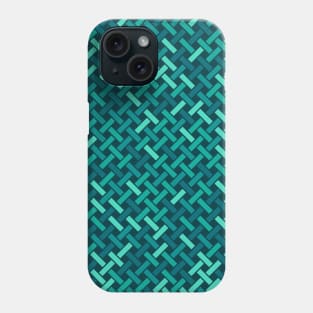 Weave Pattern (Teal) Phone Case