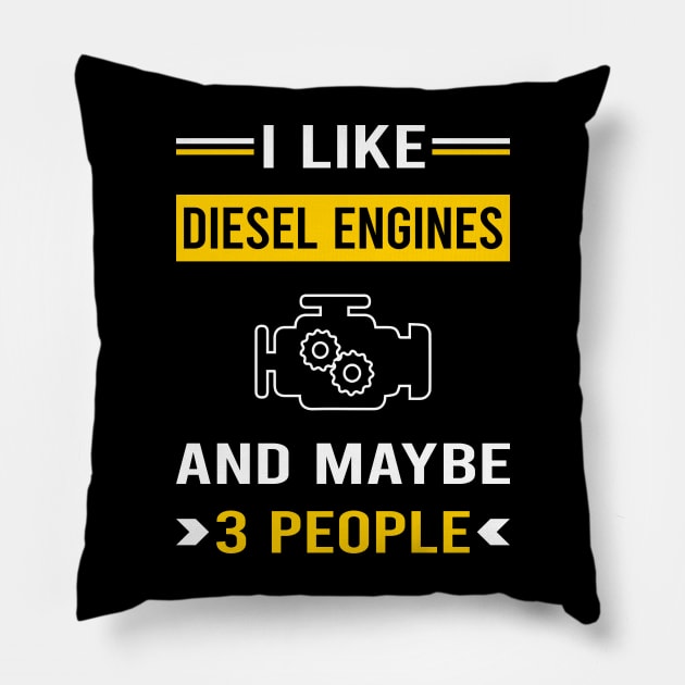 3 People Diesel Engine Pillow by Good Day