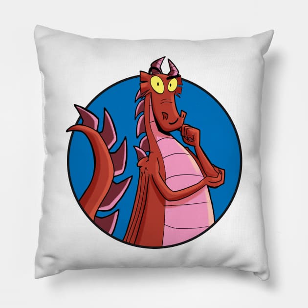 Ferragus Slackwyrm circle Pillow by Slack Wyrm