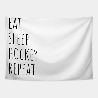 Eat sleep hockey repeat Tapestry