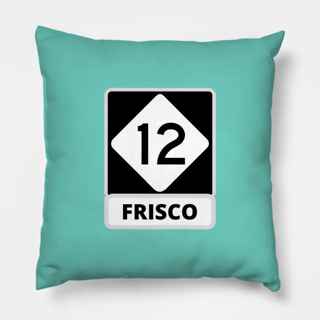 FRISCO NC HIGHWAY 12 Pillow by Trent Tides