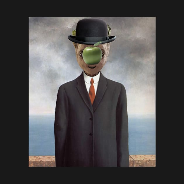 Guardians Of The Galaxy Rene Magritte Son Of Man by Rebus28