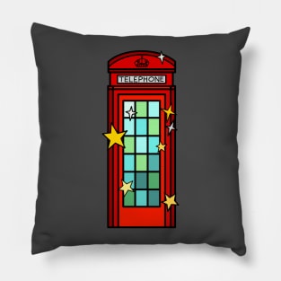 London's Red Telephone Box Pillow