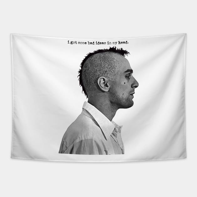 Travis Bickle Taxi Driver Bad Ideas Tapestry by darklordpug