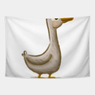 Cute Goose Drawing Tapestry