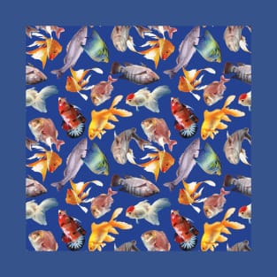 Tropical fish pattern, tropical fish T-Shirt