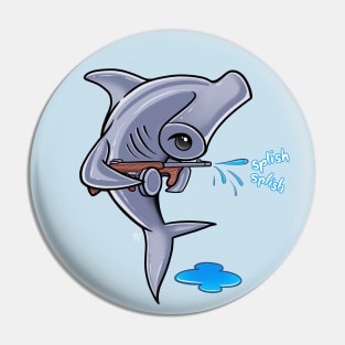 Funny Hammerhead Shark Pin