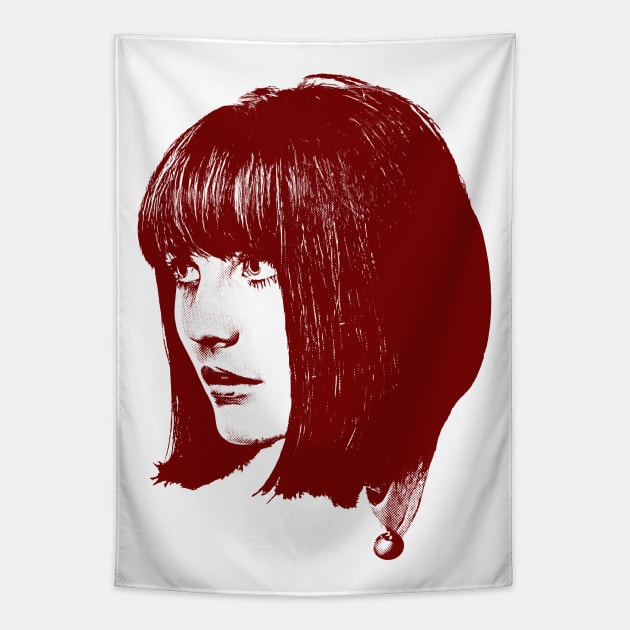 Sandie Shaw --  60s Retro Fan Art Tapestry by DankFutura