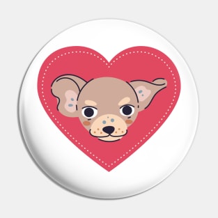 My Chihuahua is my Valentine Pin