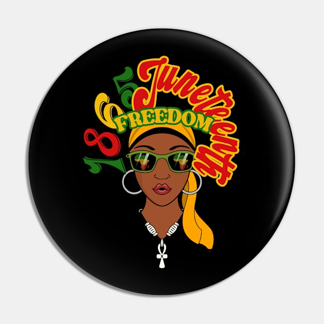 1865, Juneteenth, Freedom Pin by UrbanLifeApparel