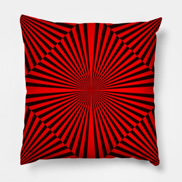 geometric seamless square pattern Pillow by Eric Okore