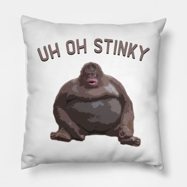 Uh Oh Stinky Pillow by giovanniiiii