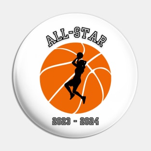 Female Basketball All-Star Pin