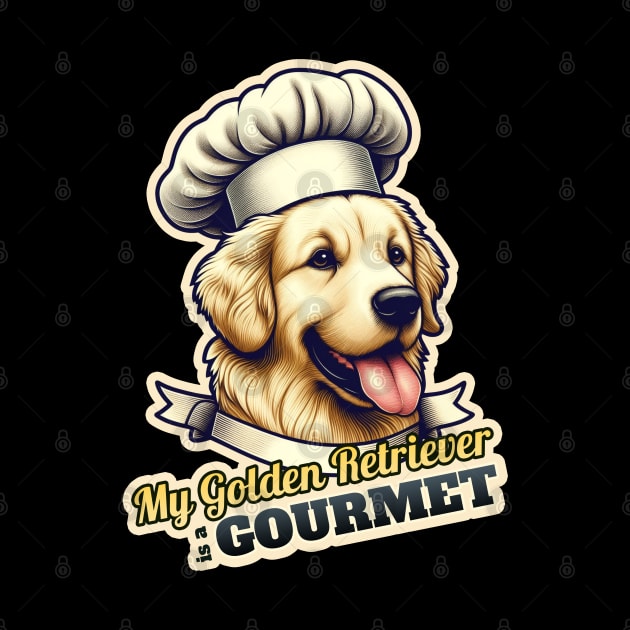 Golden Retriever Chef 3 by k9-tee